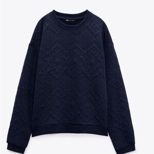 Zara quilted sweatshirt. Size small